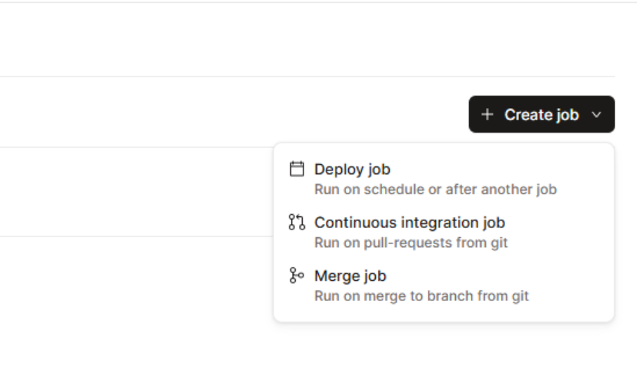 Creating a deployment job in dbt Cloud