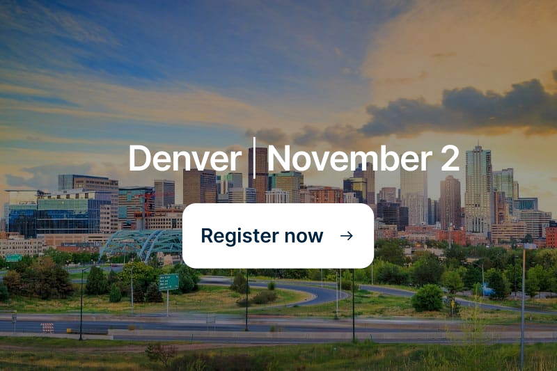 Denver - November 2, register now.